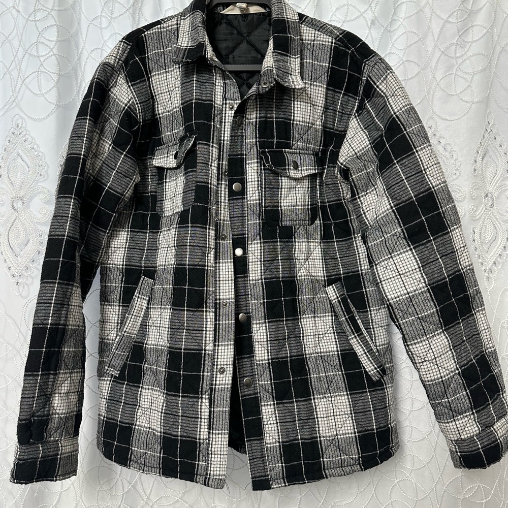 Plaid Black and White Jacket